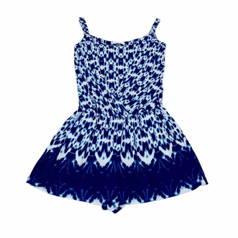 Tart Tie-Dye Romper Blue and White Vacation Festival Size XS